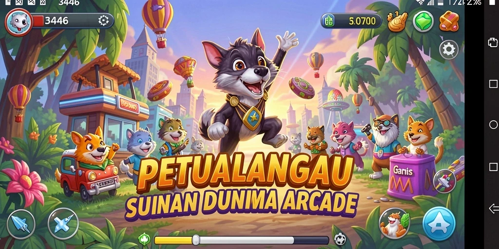 Tampilan gameplay yang memukau dan penuh tantangan dari 3446.