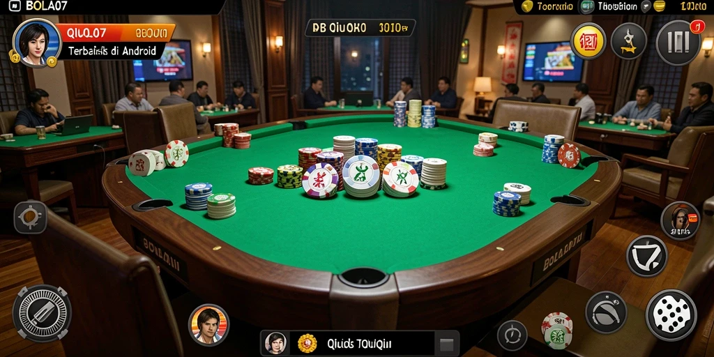 Tampilan gameplay QiuQiu yang seru di BOLA07.