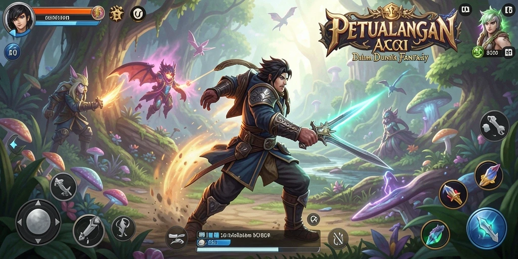 Gameplay seru dalam dunia ARPG F08 yang penuh tantangan.
