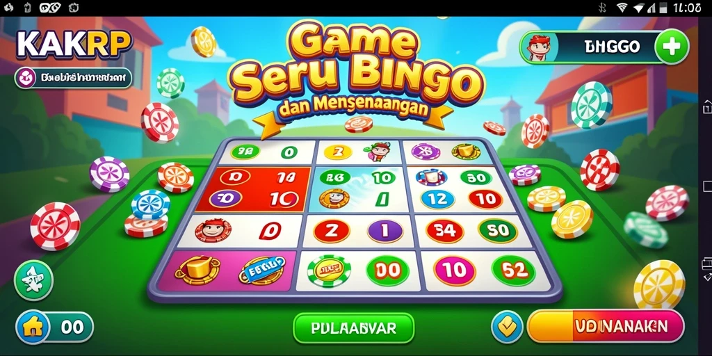 Tampilan gameplay KAKRP yang seru dan interaktif dalam permainan Bingo.