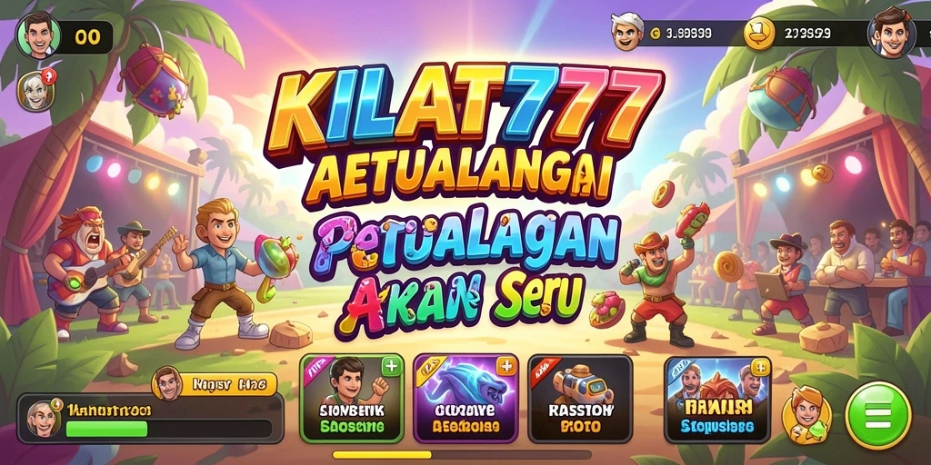 Screenshot gameplay KILAT777 dengan warna cerah dan karakter menarik