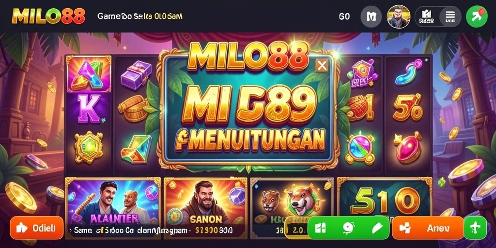 Tampilan gameplay MILO88 yang menarik dan penuh warna.