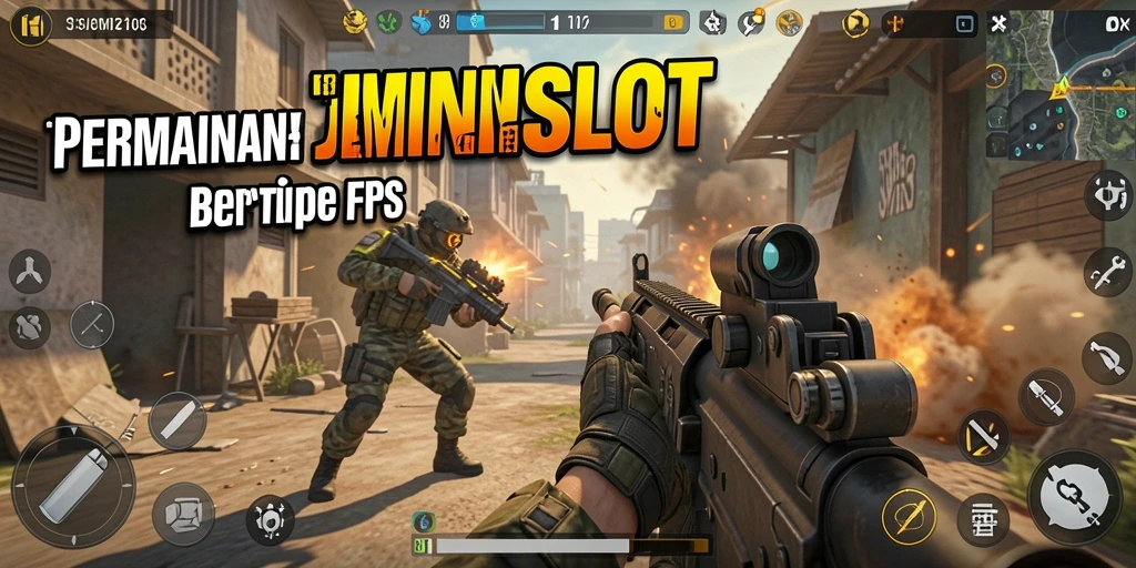 Screenshot permainan MINISLOT dengan aksi FPS yang mendebarkan.