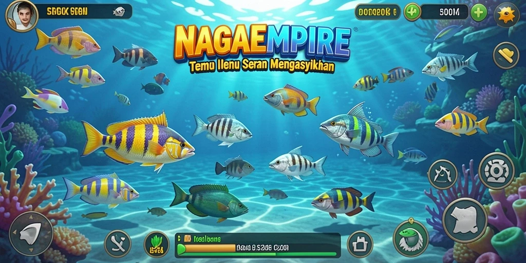 Tangkapan layar menunjukkan gameplay seru Tembak Ikan NAGAEMPIRE.