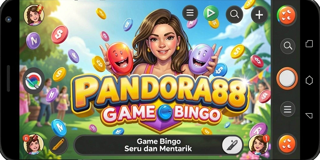 Tampilan menarik permainan Bingo di PANDORA88.