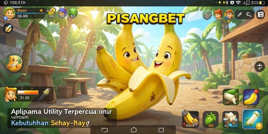 Screenshot utama PISANGBET yang menunjukkan antarmuka aplikasi Utility yang menarik.