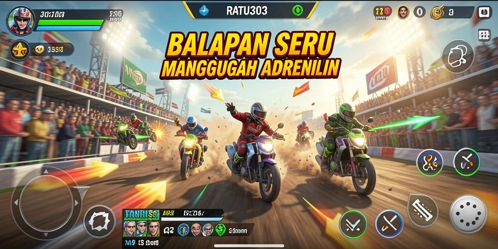 Gameplay Racing yang mendebarkan dengan grafis menakjubkan.
