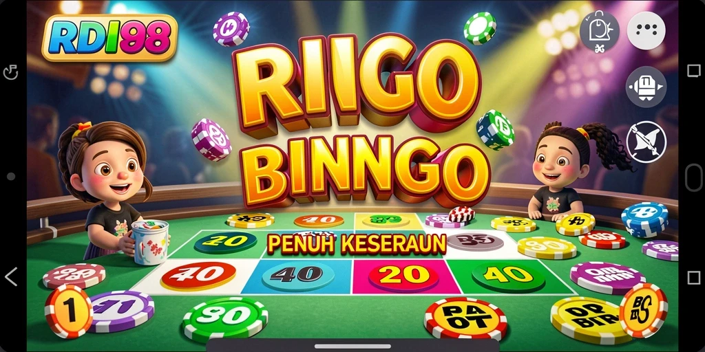 Screenshot gameplay RDI88 menampilkan keseruan permainan Bingo.