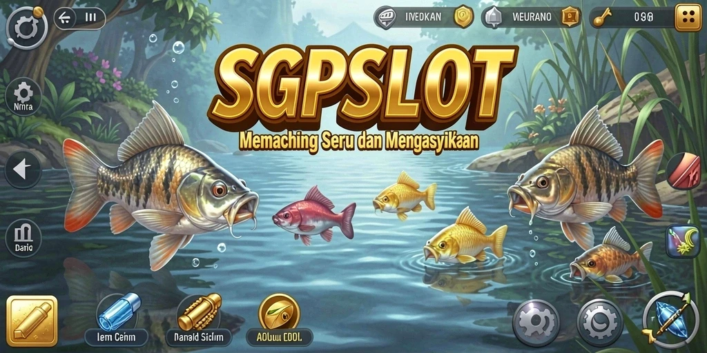Tampilan gameplay SGPSLOT yang menampilkan aksi memancing yang mendebarkan.