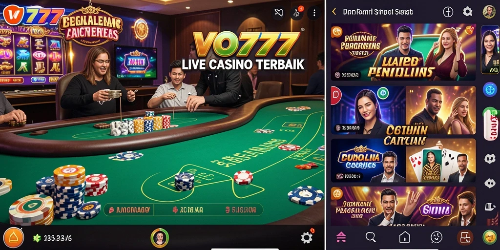 Tampilan menakjubkan gameplay Live Casino VO777 dengan dealer profesional.